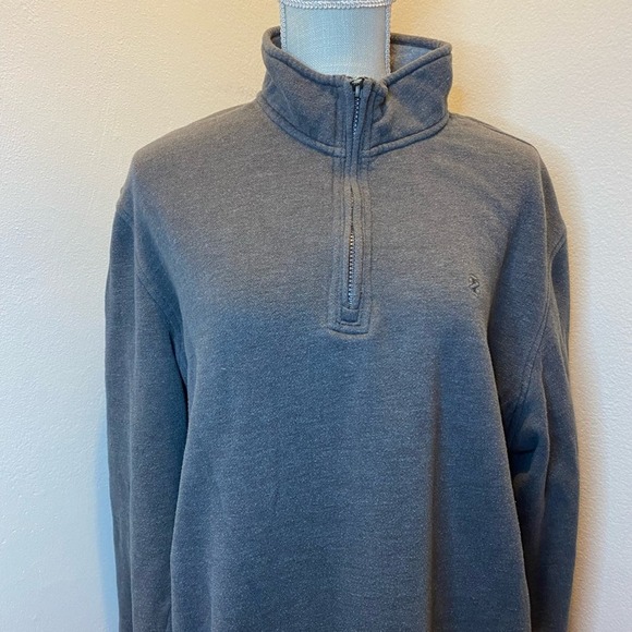Izod Gray 1/4 Zip Sweatshirt - Picture 2 of 8